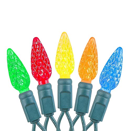 Novelty Lights 24ft 70 LED Purple/Lime Green Halloween String Lights L643884
