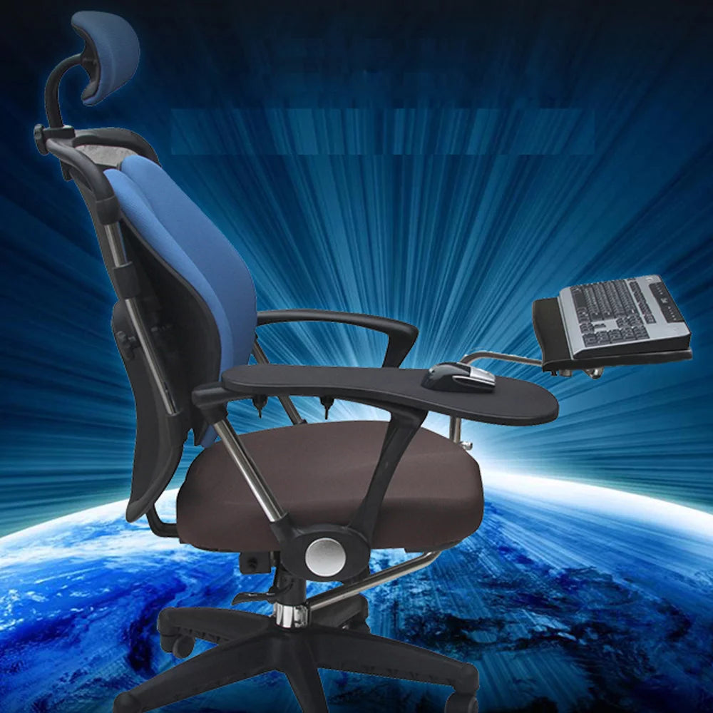 Anqidi Laptop Holder Motion Chair Leg Clamping Keyboard Tray with USB Fan and Mouse Mat G6275