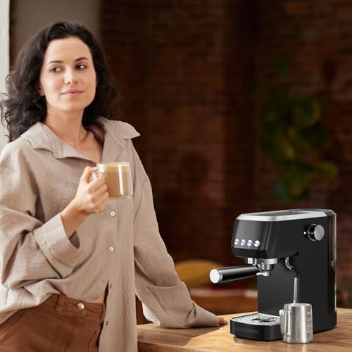 CASABREWS 3700 Essential Espresso Machine 20 Bar, Stainless Steel, Silver D8468
