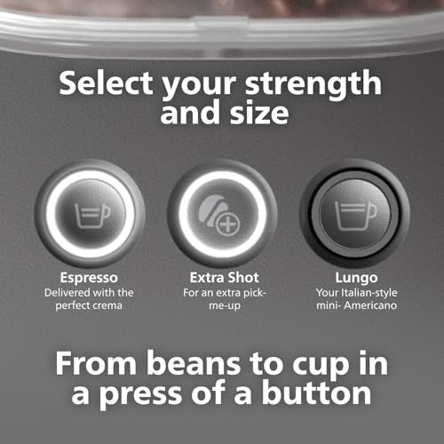 Philips Baristina Espresso Machine with Milk Frother, Black D833