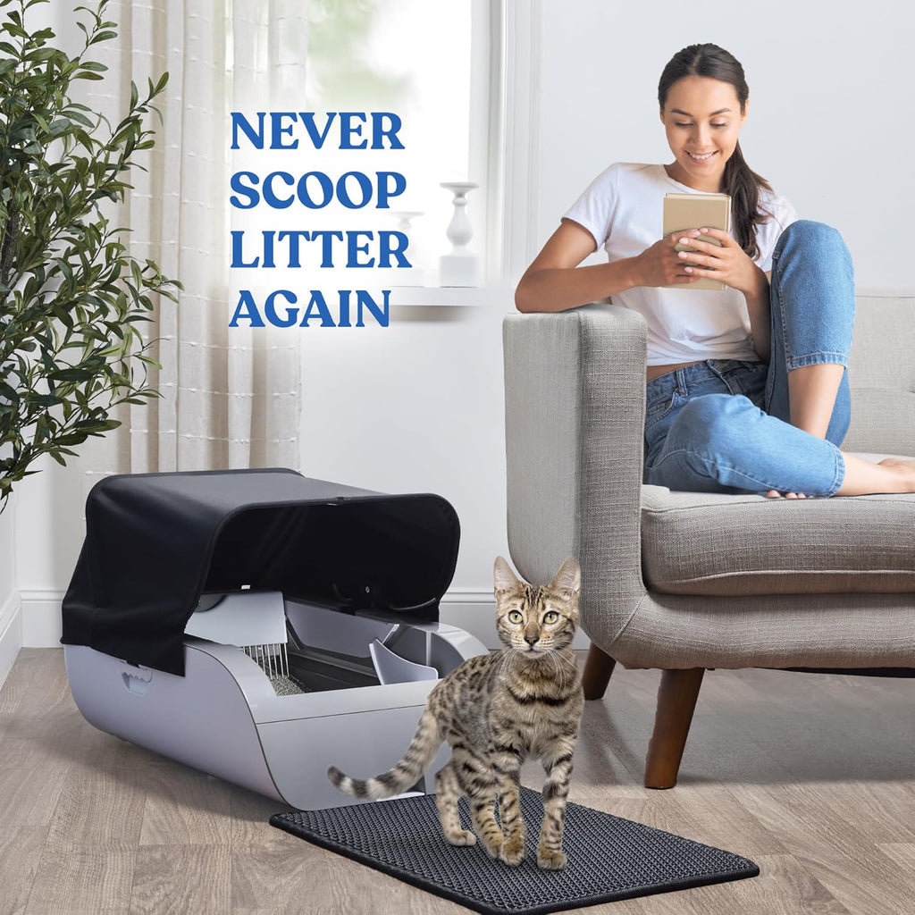 Smart Automatic Cat Litter Box Self Cleaning with Odor Eliminator K971