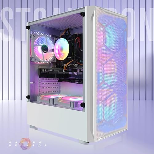 STGAubron Gaming PC Desktop, Intel Core i7, Radeon RX 580 8G, 16G RAM, 512G SSD G93438