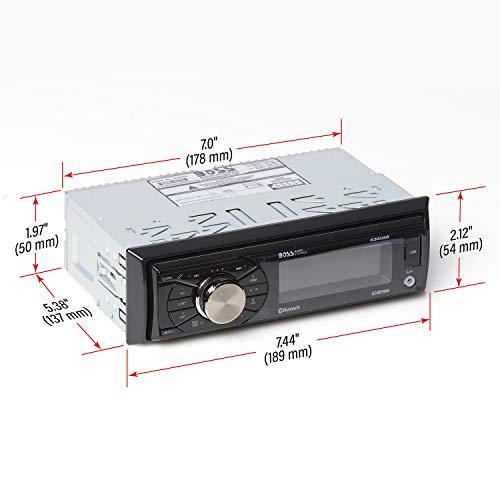 BOSS Audio Systems 611UAB Single Din Car Stereo with Bluetooth, USB, Aux, AM/FM Q960335