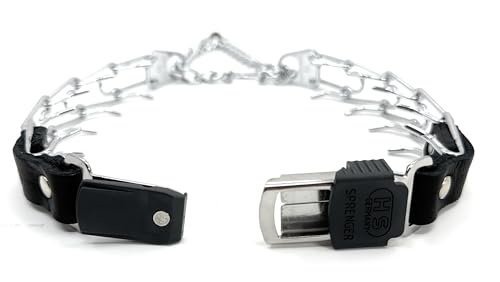 Herm Sprenger Prong Collar for Dog Training with Quick Release Cliclock, 2.25mm, Small/Medium C48075