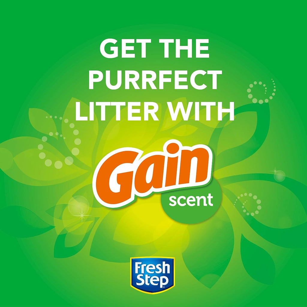 Fresh Step Clumping Cat Litter with Febreze Gain Scent, 25 lbs F867