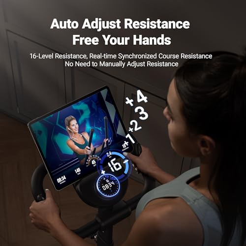 MERACH Elliptical Machine for Home, Compact Magnetic Trainer with App F637003