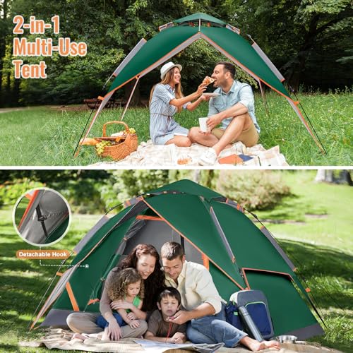 2 Person Pop Up Dome Camping Tent Waterproof Portable I82533