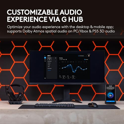 Logitech G Astro A50 Wireless Gaming Headset + Base Station for PS5, Xbox, PC V69935
