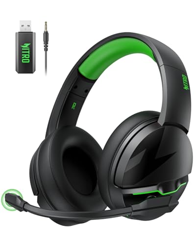 acer Wireless Gaming Headset for PS5, PC, Switch, Bluetooth 5.3, Noise Canceling Mic, Black X39806