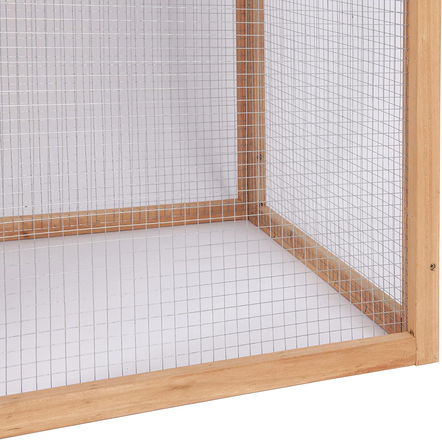Wooden Chicken Coop Pet Hen House Poultry Cage with Removable Tray H56678