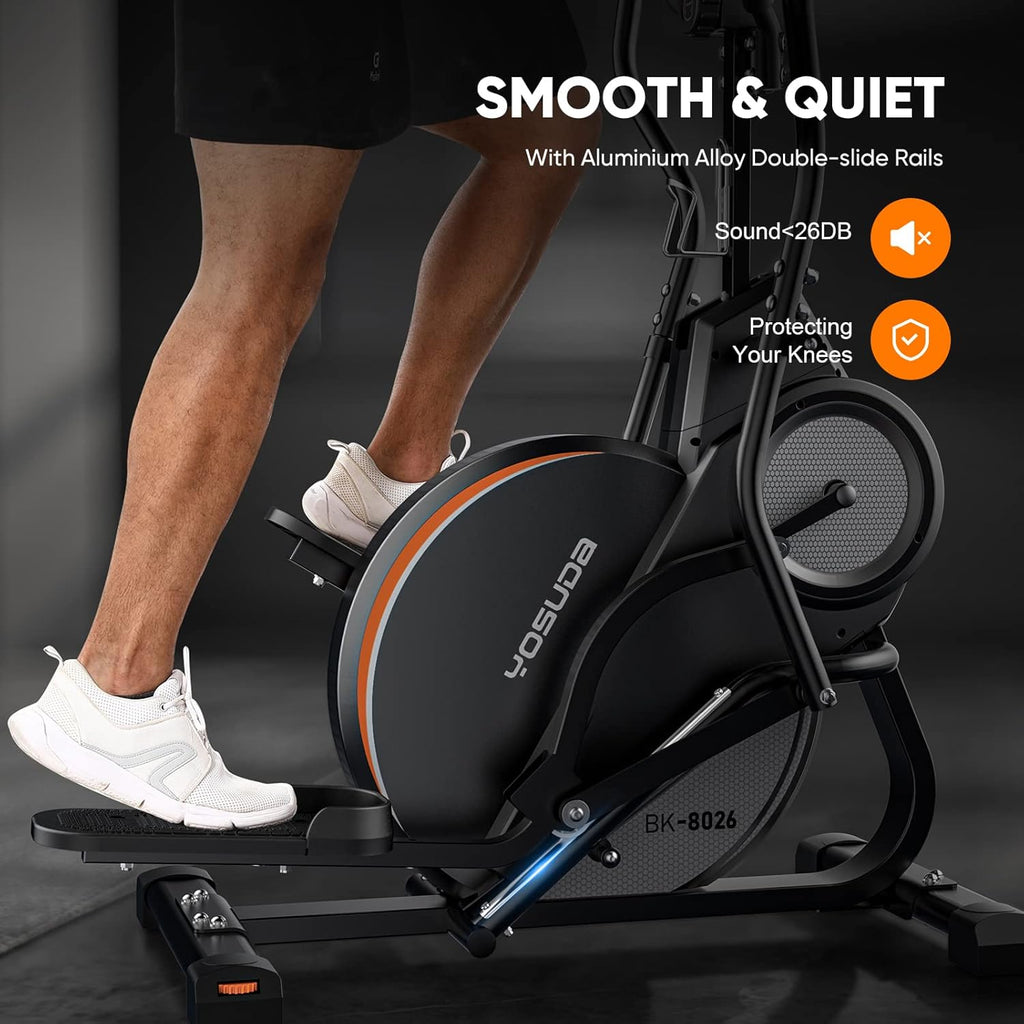 YOSUDA Pro Cardio Climber Stepping Elliptical Machine, 3-in-1 Total Body Fitness Trainer I3058