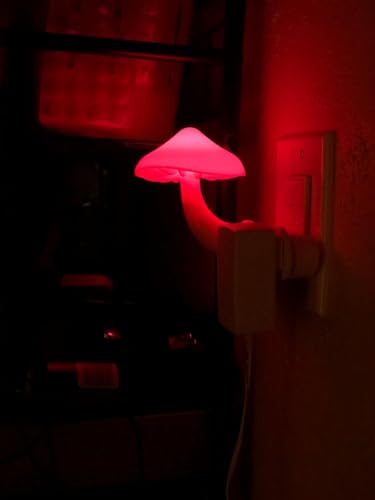 AUSAYE 5Pack Sensor LED Night Light Plug in Mushroom Lamp for Bedroom G797882
