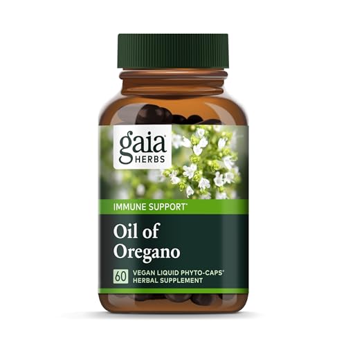 Gaia Herbs Oil of Oregano - Immune and Antioxidant Support Supplement to Help Sustain Overall Well-being - with Oregano Oil, Carvacrol, and Thymol - 120 Vegan Liquid Phyto-Capsules (60-Day Supply)