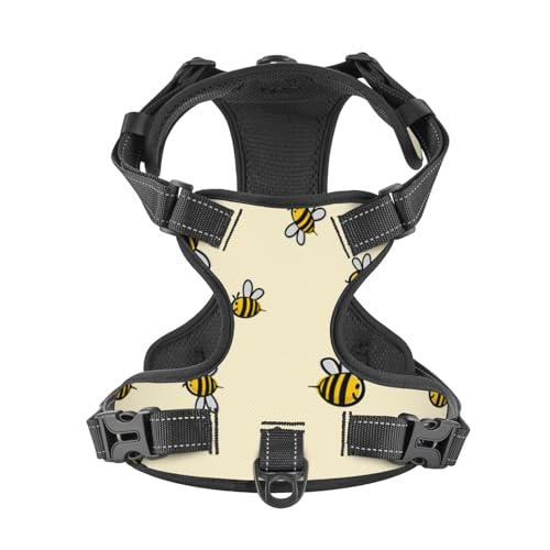 Reflective Adjustable Gothic Mushroom Dog Harness for Small Medium Pets V80332