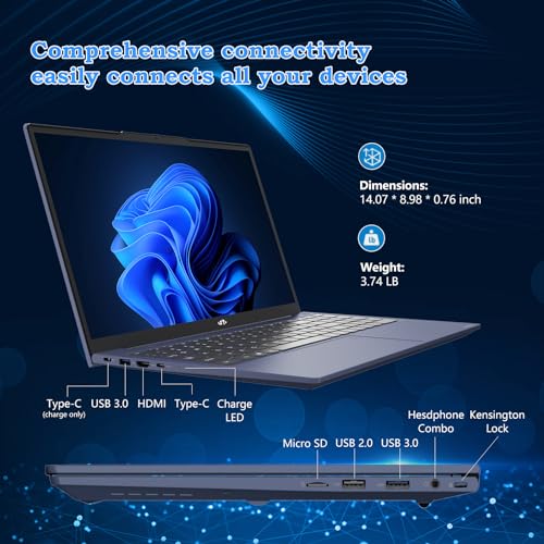 NIMO 15.6 IPS FHD Laptop, 16GB RAM 1TB SSD, Intel Pentium N100, Backlit Keyboard, Win 11 E701