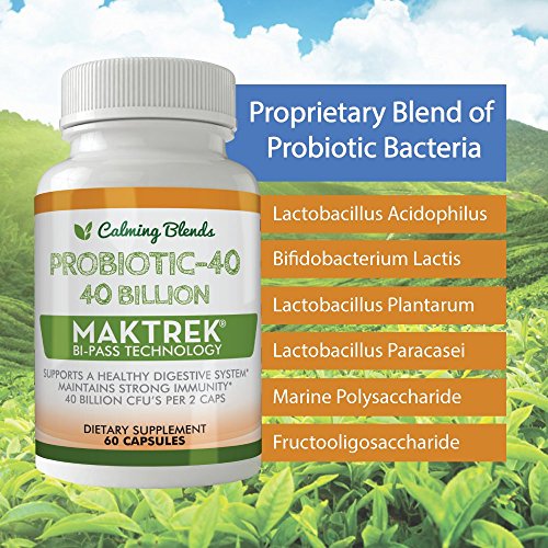 CALMING BLENDS Diverticulitis Tea and Probiotic 40 Billion CFU, 60 Capsules K207120