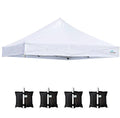 10' x 10' Replacement Canopy Top for EZ Pop Up Canopy Tent, Instant Canopy Top Cover (Canopy Top Only)