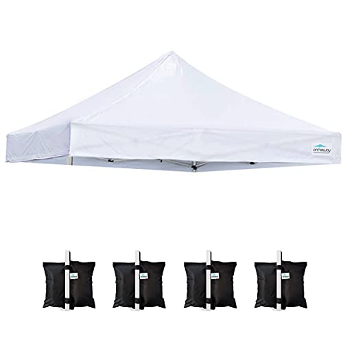 10' x 10' Replacement Canopy Top for EZ Pop Up Canopy Tent, Instant Canopy Top Cover (Canopy Top Only)