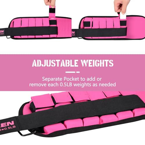 Adjustable Ankle Weights 1-3 LBS for Walking Running Exercises W1913