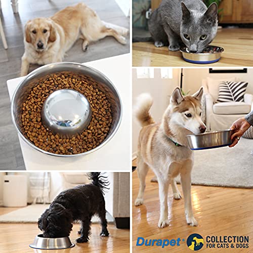 OurPets DuraPet Stainless Steel Dog Bowl, 8 Cup O31142