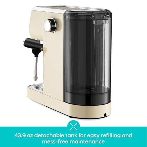 CASABREWS 3700 Essential Espresso Machine 20 Bar, Stainless Steel, Silver D8468