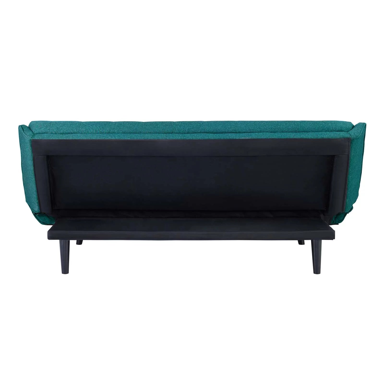 Tufted Sofa Bed Fabric Aqua Blue V14889