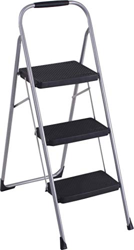 COSCO 2-Step Steel Step Stool, Gray Q61005