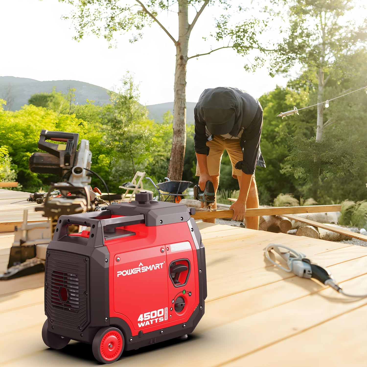 PowerSmart 4500-Watt Portable Inverter Generator with Electric Start C627816