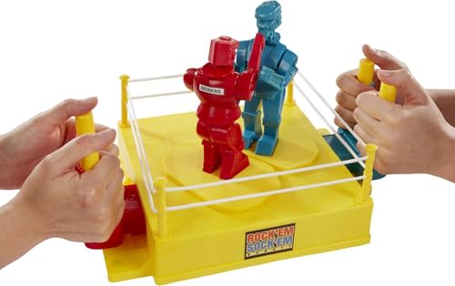 Mattel Games Rock 'Em Sock Em Robots Boxing Ring Game T90174