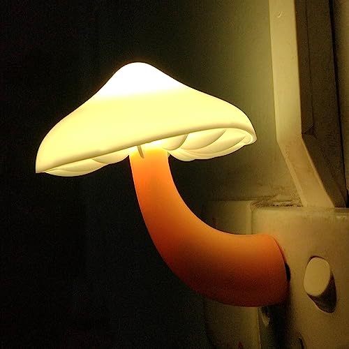 AUSAYE 5Pack Sensor LED Night Light Plug in Mushroom Lamp for Bedroom G797882