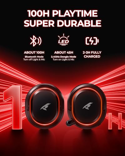 Wireless Gaming Headset 7.1 Surround Sound Bluetooth for PC PS5 PS4 Mac Switch G754169