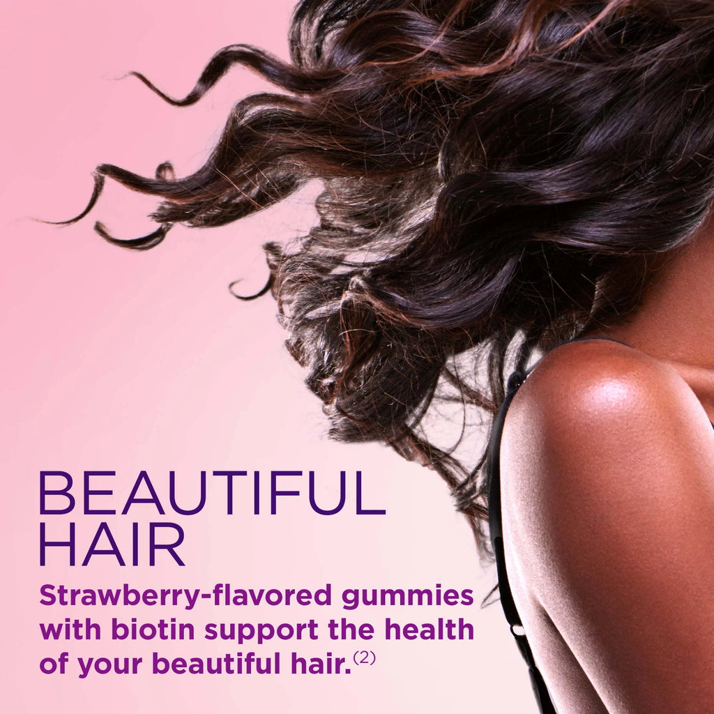 Nature's Bounty Hair Skin and Nails Vitamins with Biotin Gummies 180 Count H630213