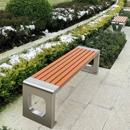Metal Garden Bench for Patio Outdoor Weatherproof Z334