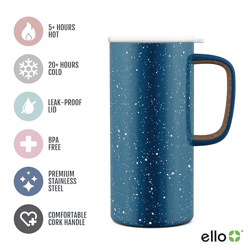 Ello Campy Vacuum Insulated Travel Mug 18oz with Leak-Proof Lid U4783