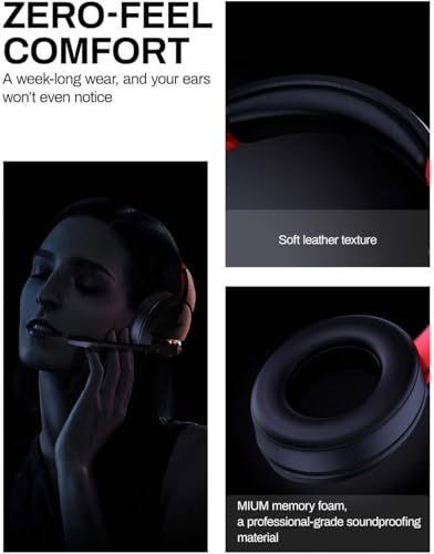 acer Wireless Gaming Headset for PS5, PC, Switch, Bluetooth 5.3, Noise Canceling Mic, Black X39806