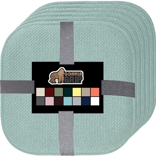 GORILLA GRIP Slip Resistant Chair Cushions, Memory Foam, Set of 2, Beige W525