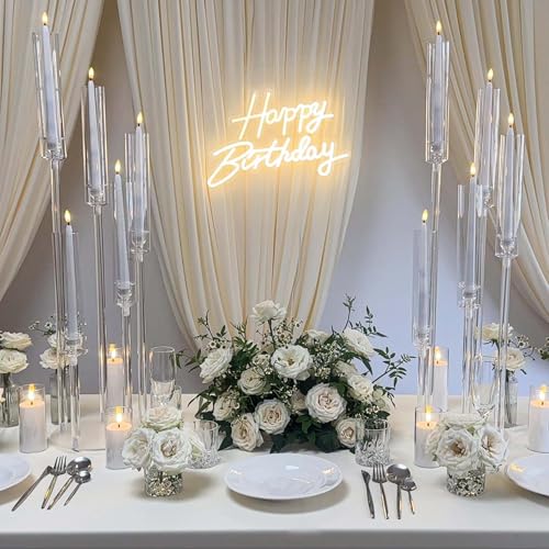 Black Candelabra Centerpieces for Wedding Table Decor 35in E5601
