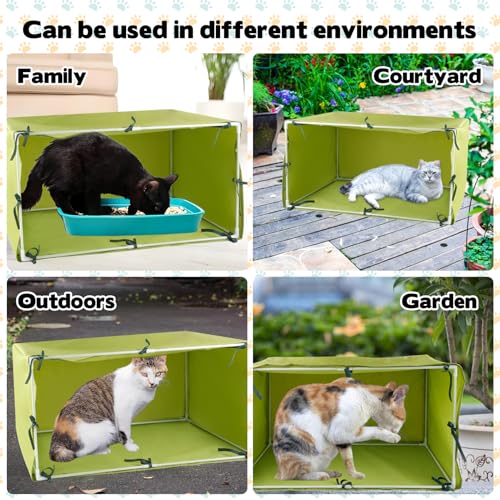 Large Size Outdoor Cat House with Feeding Station U423
