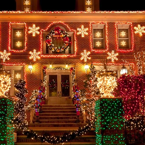 TW SHINE Halloween Lights 328FT Outdoor String Lights with Remote, Purple & Orange F53527