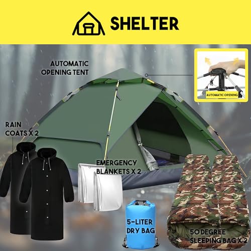 Denver 5 Day Survival Backpack with Tactical Kit for 2 Person B1735