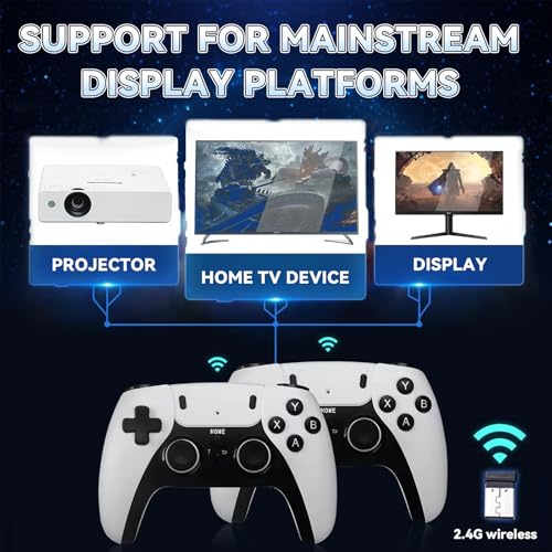 M15 Retro Game Stick, 4K HDMI Wireless Gaming Console with Dual Controllers K3814