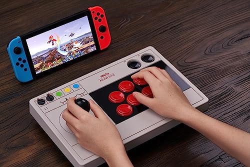 8Bitdo Arcade Stick for Switch & Windows, Wireless Bluetooth, 2.4G and Wired H47331