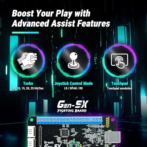 Brook Gaming Gen5X Fighting Board for PS5, XB Series, Switch and PC O6521