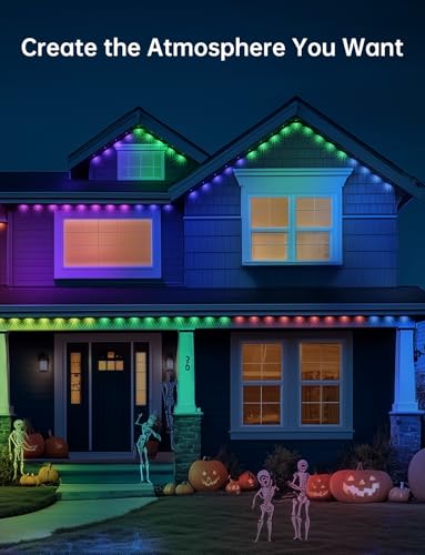 Permanent Outdoor Lights RGB+IC Christmas Eave Lights 30ft IP68 Waterproof O446