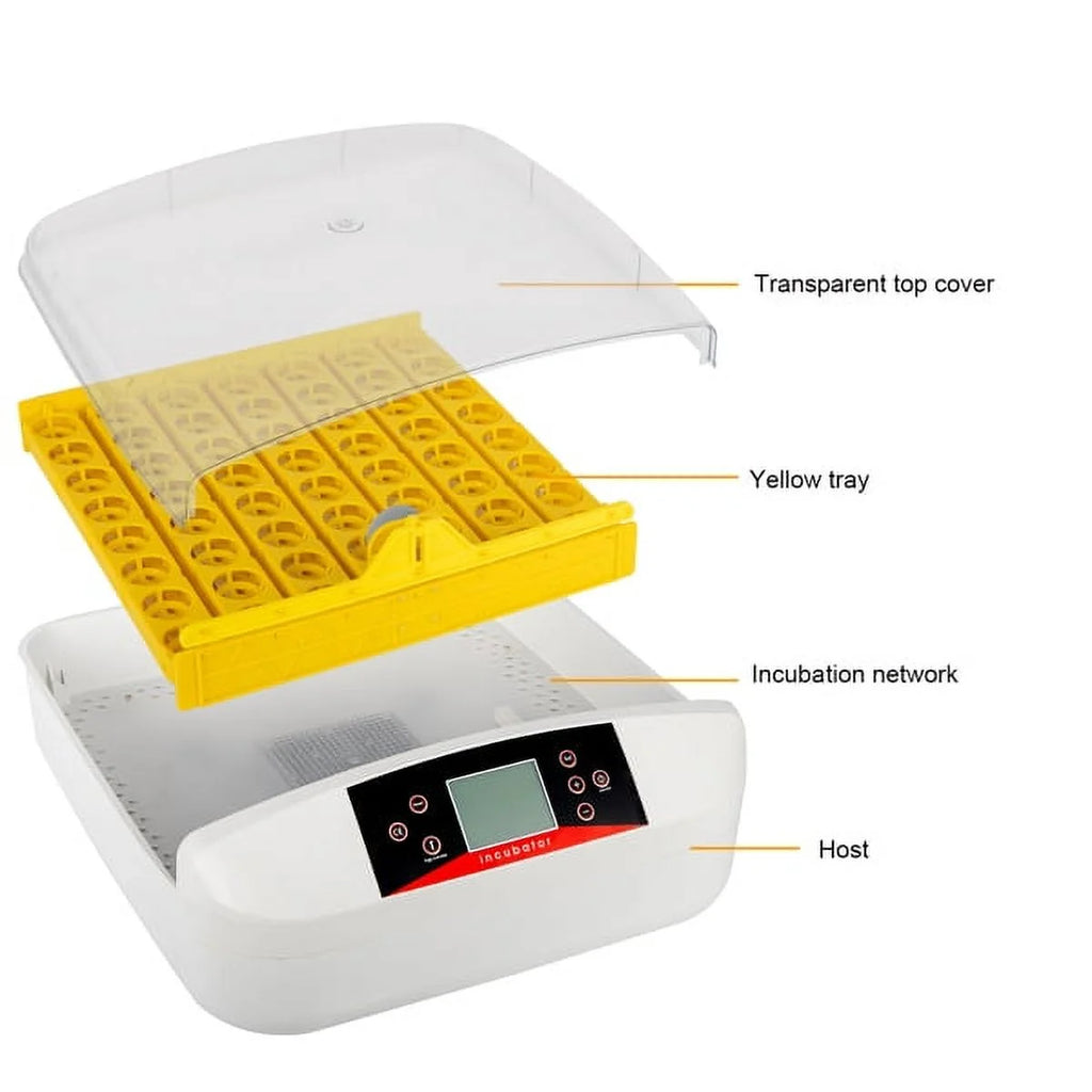 56-Egg Incubator with Automatic Egg Turning, Humidity & Temperature Control F6655