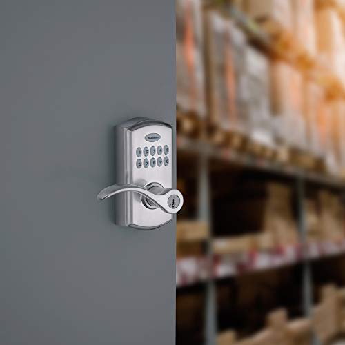 Kwikset SmartCode 955 Keyless Keypad Door Lock with Handle, Satin Nickel Q5981
