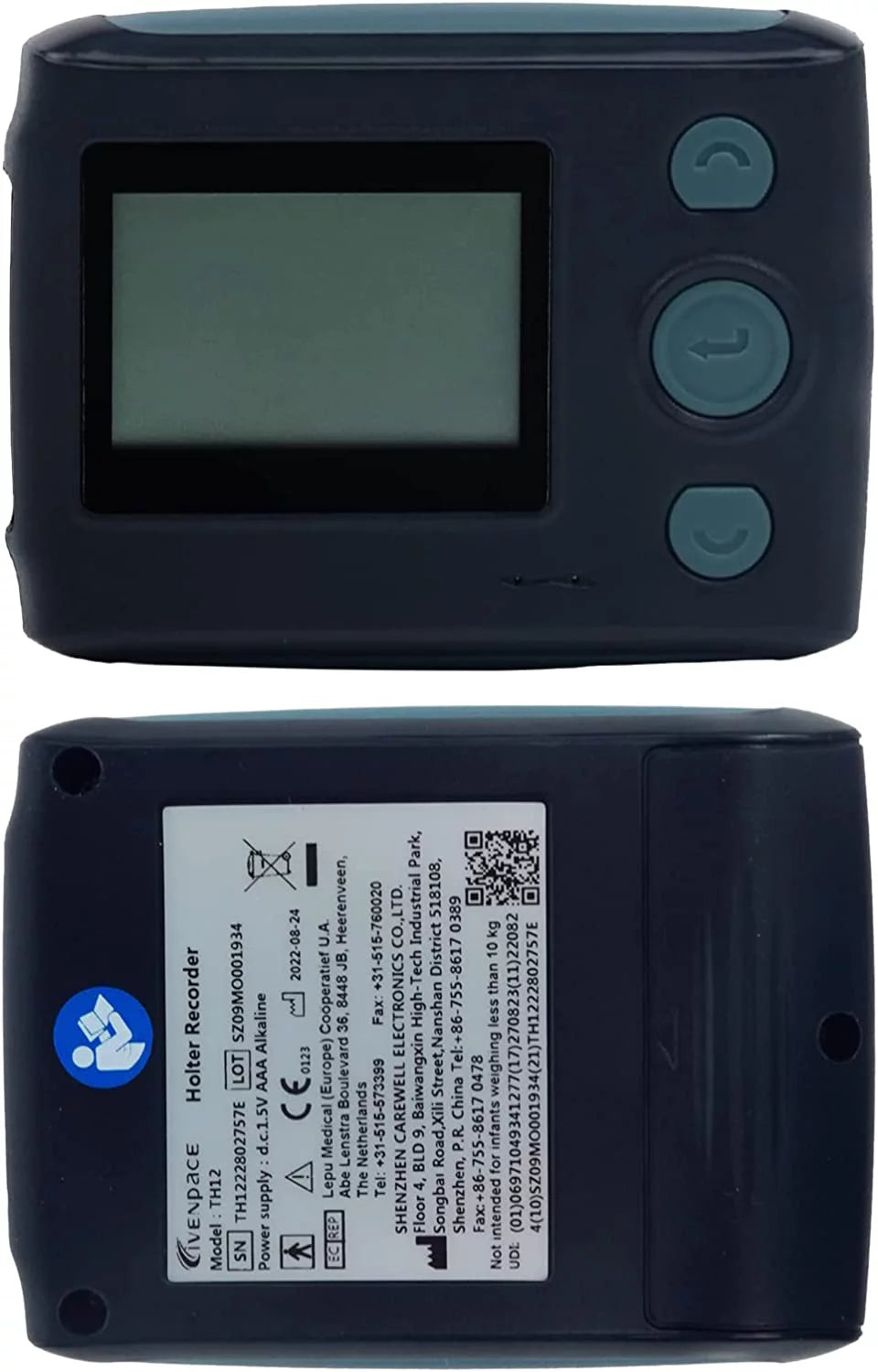 12-Lead EKG Machine 24-Hour Holter Heart Monitor B8305