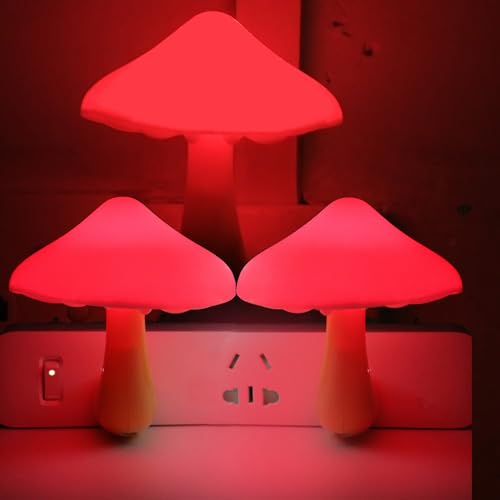 AUSAYE 5Pack Sensor LED Night Light Plug in Mushroom Lamp for Bedroom G797882