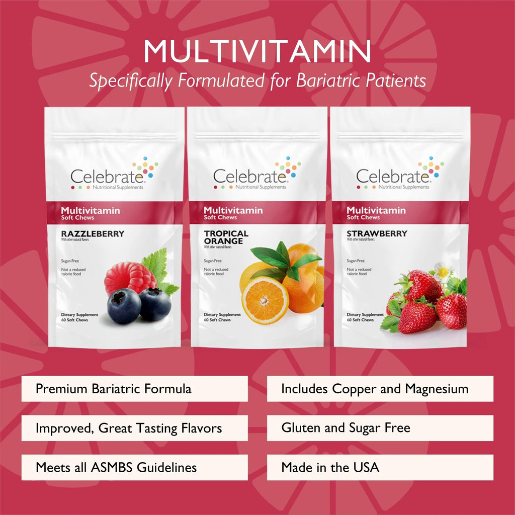 Celebrate Vitamins Bariatric Multivitamin Soft Chews, 180 Count L553