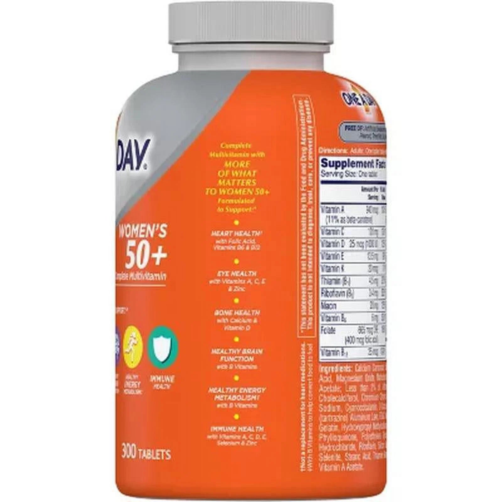 One a Day Women's 50+ Multivitamin, 300 Ct O543287